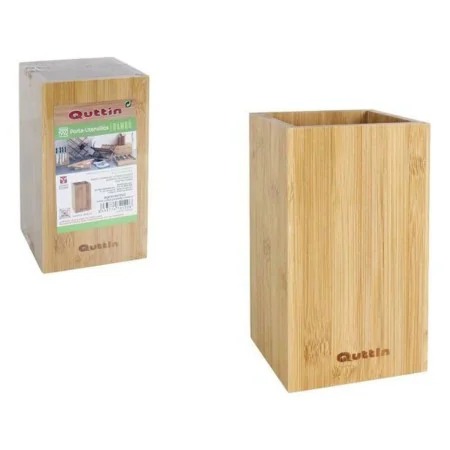 Bote para Utensilios de Cocina Quttin Bambú 10,5 x 10,5 x 18 cm de Quttin, Estantes y soportes - Ref: S2205102, Precio: 5,01 ...