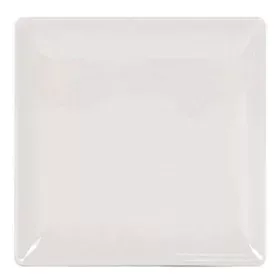 Flat Plate La Mediterránea Elite Stoneware Ivory 21 x 21 x 2 cm (21 cm) by La Mediterránea, Plates and dishes - Ref: S2206785...