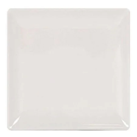 Flat Plate La Mediterránea Elite Stoneware Ivory 21 x 21 x 2 cm (21 cm) by La Mediterránea, Plates and dishes - Ref: S2206785...