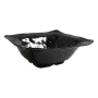 Salad Bowl AIR Porcelain Black (36,5 x 35,8 x 13,6 cm) by Inde, Bowls and large cups - Ref: S2206925, Price: 10,51 €, Discoun...