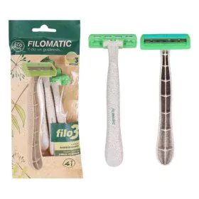 Maquinilla de Afeitar Bio Triple (4 pcs) de Filomatic, Hombre - Ref: S2208060, Precio: 1,11 €, Descuento: %