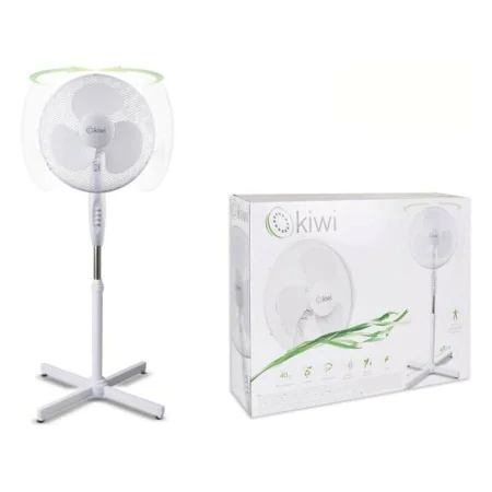 Ventilador de Pé Kiwi Branco 45 W (Ø 40 cm) de Kiwi, Ventiladores de pedestal - Ref: S2208378, Preço: 34,68 €, Desconto: %