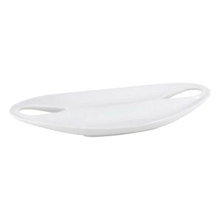 Bandeja Etrusca Doble Porcelana Blanco (36,5 x 18 x 4,5 cm) de Inde, Platos y fuentes - Ref: S2208492, Precio: 3,75 €, Descue...