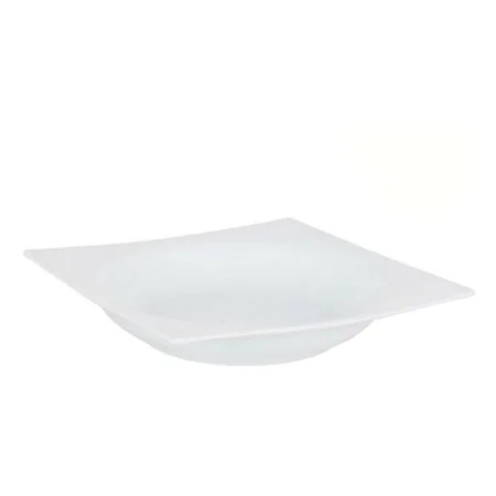 Plato Hondo Zen Porcelana Blanco (20 x 20 x 3,5 cm) de Inde, Platos y fuentes - Ref: S2208523, Precio: 3,17 €, Descuento: %