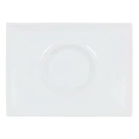 Prato de Jantar Inde Gourmet Porcelana Branco 29,5 x 22 x 3 cm de Inde, Pratos e fontes - Ref: S2208545, Preço: 6,92 €, Desco...