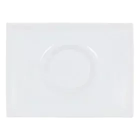 Assiette plate Gourmet Porcelaine Blanc (29,5 x 22 x 3 cm) de Inde, Plats et plateaux - Réf : S2208545, Prix : 6,92 €, Remise...