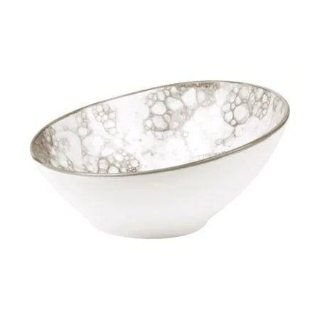 Cuenco Porcelana Blanco/Marrón (35 cl) (ø 16 x 7 cm) de Inde, Cuencos y tazones - Ref: S2208709, Precio: 5,76 €, Descuento: %