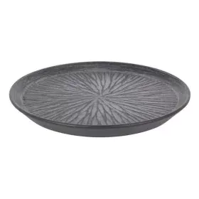 Plato Llano Stoneware Lotus Porcelana Negro (ø 23 x 2,5 cm) de Inde, Platos y fuentes - Ref: S2208787, Precio: 6,52 €, Descue...