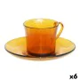 Tasse avec sous-tasse Duralex 9006DS12A0111 Ambre 180 ml (6 Pièces) (6 Unités) de Duralex, Tasses - Réf : S2208962, Prix : 18...