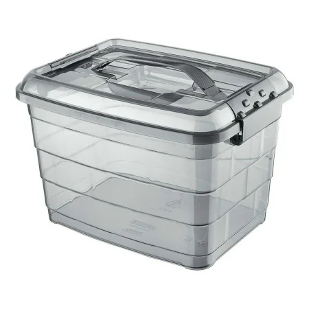 Storage Box Confortime Tetris Grey Plastic (14 L) by Confortime, Lidded Storage Bins - Ref: S2210617, Price: 5,43 €, Discount: %