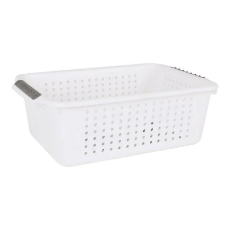 Panier Multi-usages Confortime Blanc Plastique (30,7 x 20,5 x 10 cm) de Confortime, Boîtes de rangement ouvertes - Réf : S221...