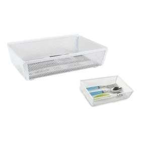 Range-couverts Confortime Métal Blanc (21,8 x 15,24 x 5,2 cm) de Confortime, Étagères et supports - Réf : S2211178, Prix : 3,...