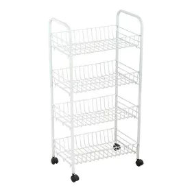 Carrinho de Vegetais Confortime Metal Branco (36 x 26,5 x 86 cm) de Confortime, Prateleiras e estantes - Ref: S2211462, Preço...