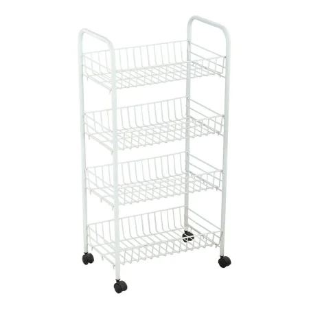 Carrito Verdulero Confortime Metal Blanco (36 x 26,5 x 86 cm) de Confortime, Estantes y soportes - Ref: S2211462, Precio: 18,...