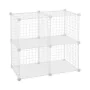 Estantes Confortime Branco 4 compartimentos Rede 35 x 35 cm de Confortime, Prateleiras e armazenamento - Ref: S2212274, Preço...