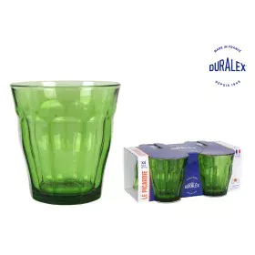 Set of glasses Duralex Picardie Green 310 ml (4 Units) by Duralex, Highball Glasses - Ref: S2212689, Price: 7,36 €, Discount: %