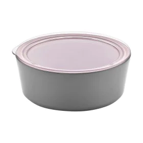 Tigela Melamina Com tampa Rosa/Cinzento 600 ml 14 x 6 cm de Inde, Travessas e taças - Ref: S2213356, Preço: 3,27 €, Desconto: %