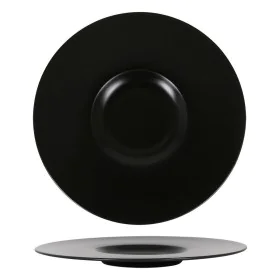 Flat plate Neat Porcelain Black (Ø 30 cm) by Inde, Plates and dishes - Ref: S2213435, Price: 13,13 €, Discount: %