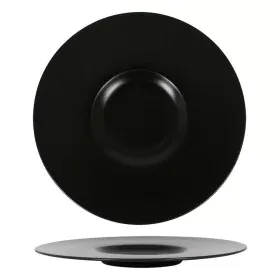 Plato Llano Neat Porcelana Negro (Ø 30 cm) de Inde, Platos y fuentes - Ref: S2213435, Precio: 12,61 €, Descuento: %