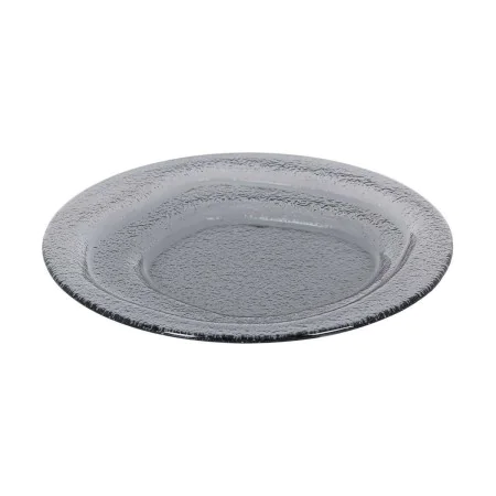 Assiette plate Inde Kilauea 24 x 24 x 2,5 cm Noir de Inde, Plats et plateaux - Réf : S2213542, Prix : 5,37 €, Remise : %