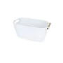 Panier Multi-usages Confortime Blanc Plastique Avec des poignées 40 x 21,5 x 18 cm de Confortime, Boîtes et coffres de rangem...