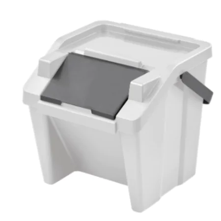 Cubo de Basura para Reciclaje Tontarelli Moda Blanco 28 L Apilable de Tontarelli, Basura y reciclaje - Ref: S2213955, Precio:...