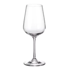 Set di Bicchieri Bohemia Crystal Sira Bianco 360 ml 6 Pezzi (6 Unità) di Bohemia Crystal, Calici per il vino - Rif: S2213976,...