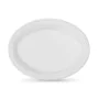 Set of reusable plates Algon White 27 x 21 cm Plastic Oval 6 Units by Algon, Turntables - Ref: S2214256, Price: 1,09 €, Disco...