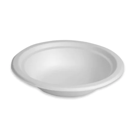 Plate set Algon White Sugar Cane Disposable 350 ml 12 Units by Algon, Turntables - Ref: S2214275, Price: 1,38 €, Discount: %