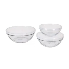 Set of bowls Duralex Lys Transparent With lid 3 Pieces by Duralex, Plates and dishes - Ref: S2214359, Price: 10,95 €, Discoun...