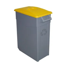 Caixote de Lixo para Reciclagem Denox 65 L Amarelo de Denox, Lixo e reciclagem - Ref: S2214474, Preço: 36,24 €, Desconto: %