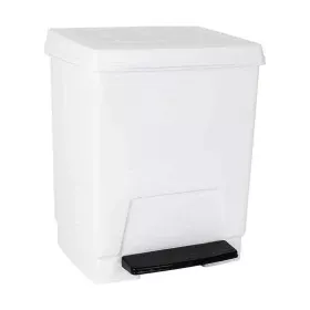 Secchio della Spazzatura a Pedale 23 L Bianco di BigBuy Cleaning, Spazzatura e riciclaggio - Rif: S2214816, Prezzo: 13,16 €, ...