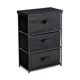 Cajonera Confortime Negro Tejido no tejido 55 x 30 x 75 cm de Confortime, Armarios y estanterías - Ref: S2215491, Precio: 22,...