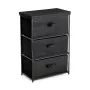 Chest of drawers Confortime Black Non-woven textile 55 x 30 x 75 cm by Confortime, Cupboards and shelving - Ref: S2215491, Pr...