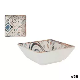 Bowl La Mediterránea Grecia Porcelain Blue Brown 13 x 13 x 5 cm (28 Units) by La Mediterránea, Plates and dishes - Ref: S2226...