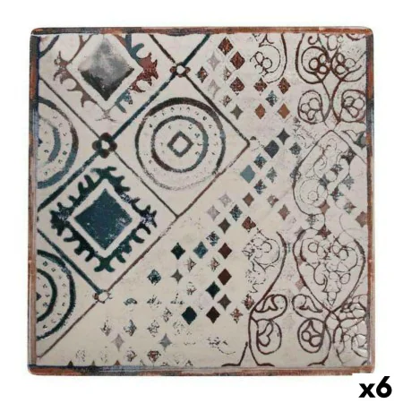 Flat Plate La Mediterránea Grecia Porcelain 24 x 24 x 2 cm (6 Units) by La Mediterránea, Plates and dishes - Ref: S2226291, P...