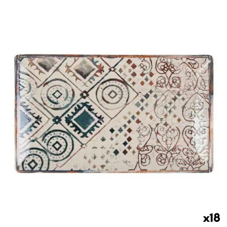 Fuente de Cocina La Mediterránea Grecia Porcelana Rectangular 25,3 x 15 x 1,8 cm (18 Unidades) de La Mediterránea, Platos y f...