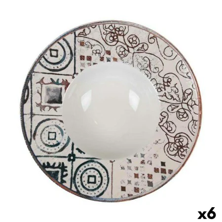 Deep Plate La Mediterránea Grecia Porcelain Ø 28 cm (6 Units) by La Mediterránea, Plates and dishes - Ref: S2226301, Price: 2...