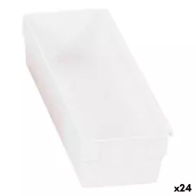 Boîte Multiusage Modulaire Blanc 22,5 x 8 x 5,3 cm (24 Unités) de BigBuy Home, Boîtes et coffres de rangement - Réf : S222630...