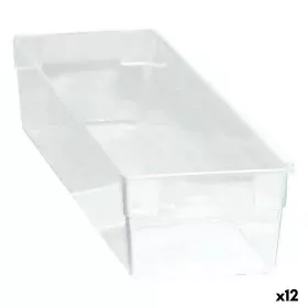 Boîte Multiusage Modulaire Transparent 30,5 x 8 x 5,3 cm (12 Unités) de BigBuy Home, Boîtes et coffres de rangement - Réf : S...