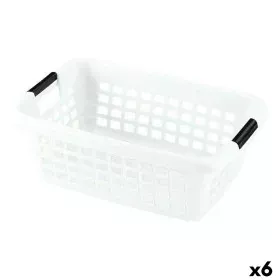 Panier à linge Avec des poignées Blanc 50 L (6 Unités) de BigBuy Home, Corbeilles à linge - Réf : S2226312, Prix : 36,64 €, R...