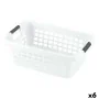 Panier à linge Avec des poignées Blanc 70 L (6 Unités) de BigBuy Home, Corbeilles à linge - Réf : S2226313, Prix : 45,10 €, R...