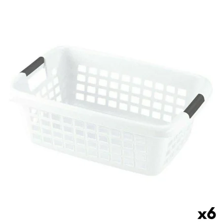 Laundry basket With handles White 70 L (6 Units) by BigBuy Home, Laundry Baskets - Ref: S2226313, Price: 45,10 €, Discount: %