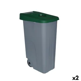 Dustbin with Wheels Denox 85 L Green 58 x 41 x 76 cm by Denox, Outdoor Dustbins - Ref: S2226332, Price: 68,50 €, Discount: %