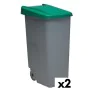 Dustbin with Wheels Denox 85 L Green 58 x 41 x 76 cm by Denox, Outdoor Dustbins - Ref: S2226341, Price: 68,50 €, Discount: %