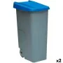 Dustbin with Wheels Denox 110 L Blue 58 x 41 x 89 cm by Denox, Outdoor Dustbins - Ref: S2226343, Price: 79,01 €, Discount: %