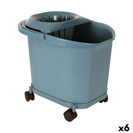 Secchio per Pavimenti 16 L Azzurro (6 Unità) di BigBuy Cleaning, Prodotti per la pulizia - Rif: S2226345, Prezzo: 57,32 €, Sc...