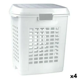 Cesto para la Ropa Sucia Blanco 50 L (4 Unidades) de BigBuy Home, Cestos para la colada - Ref: S2226349, Precio: 33,72 €, Des...