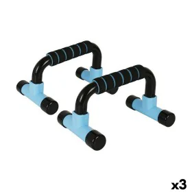 Support for Press-ups LongFit Sport Blue Black (3 Units) by LongFit Sport, Pushup Stands - Ref: S2226421, Price: 13,73 €, Dis...