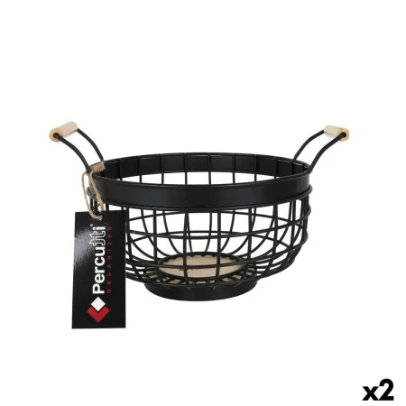 Fruit Bowl Percutti Black (2 Units) by Percutti, Bowls and large cups - Ref: S2226434, Price: 16,54 €, Discount: %